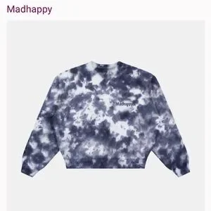 MADHAPPY HAZE TIE-DYE HERITAGE CREWNECK - BLUE